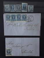 MEXICO 1856 FIRST ISSUE – ½ REAL BLUE HIDALGO – SCOTT #1