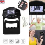 Grip Strength Tester,396Lbs/180Kg Digital Hand Dynamometer Grip Strength Tool UK