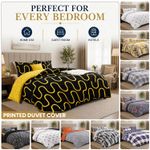 Luxury Reversible Duvet Cover Quilt Covers Bedding Set Single Double King Size