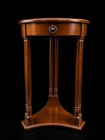 Mahogany Lamp Table Round Side Table With Drawer Regency Style 54.5cm