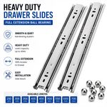 350mm-700mm Heavy Duty Fully Extension Ball Bearing Drawer Kitchen Runners Slide