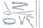 BRITISH MILITARY SAM BROWNE ARMY BELT COMPLETE UNIFORM SET WHITE PREMIUM LEATHER