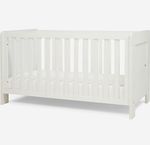 Tutti Bambini Alba White 3-in-1 Cotbed, Mattress & Sheets Included, 140 x 70 cm