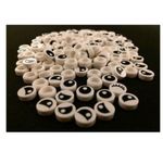 [New] 100 LEGO eyes  Mixed Eyes (open, closed, with eyelash)