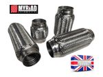 Stainless Flexible Flexi Mesh Braided 304  Repair Exhaust Fix Section Cat Dpf