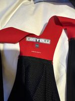 Castelli Sorpasso Ros Bib Tights – Rosso Corsa – Winter Cycling – Men’s Size XXL