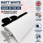 Tambour Door ( Roller Door ) Campervan Motorhome Quality Matt White finish