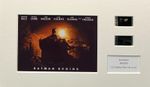 BATMAN Begins.    35mm Film Cell Mounted Display