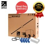 Strong Cardboard TV Boxes Kit for Moving With Foam Corners, Bubble Wrap, Handles