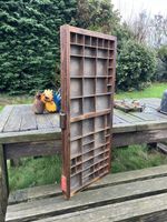 RARE FORMAT RESTORED VINTAGE S&B WOODEN PRINTERS TYPECASE TRAY LETTERPRESS ART