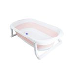 Collapsible Baby Bath Tub 40L Pink Multipurpose Foldable Infant Bath Portable