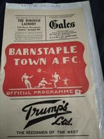 VINTAGE BARNSTAPLE TOWN V SALISBURY WESTERN LEAGUE 25TH AUGUST 1956