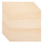 6pcs 2mm Basswood Plywood Sheets 8"x8"x3/32" Plywood Boards Craft Wood Sheet]