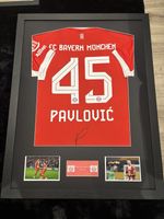 Pavlovic Signed And Framed Bayern Munich Shirt With COA German