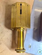 Brass THEODOLITE, Scientific Instrument Wood Case, Used For Surveying