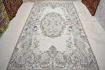 Turkish Vintage Carpet, 5.8x10.3ft, Antique Handmade Gray Area Oriental Rug,