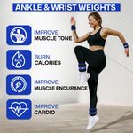 XN8 Ankle Wrist Leg Weights Straps Training Exercise Fitness Running Yoga Gym UK