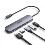 Anker USB C Hub 5 in 1, 4K HDMI USB Hub for Laptops Multiport Adapter w/90W Max