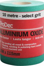 Aluminium Oxide Abrasive 10 Metre Sanding Roll for Hand or Machine Use by PRODEC