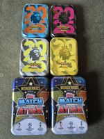 6x Mixed Football Card Empty Tins Joblot Panini Adrenalyn XL 2025 Match Attax