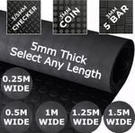 5mm Thick Rubber Flooring Matting Heavy Duty Mat Coin 0.25M 0.5M 1M 1.5M Wide