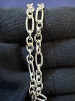 Sterling Silver Extra Large 36” Unique Link Chain Necklace 