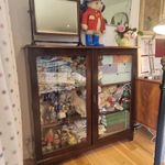 Antique Bookcase Shelves Display Glass Doors Mahogany Victorian Free Delivery 