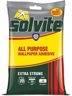 Solvite All-Purpose Wallpaper Adhesive 185g Sachet Hangs up to 10 Rolls