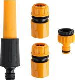4pc Hose Pipe Water Spray Nozzle Gun Tap Hosepipe Attachment Garden Set