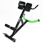 Back Hyper Extension Bench Adjustable Core Strength Muscles Workout Gym Trainer