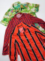 Wholesale Vintage Peaked collar blouses 70's Japanese   X 100