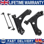 FRONT LEFT RIGHT LOWER SUSPENSION WISHBONES ARMS & LINKS FOR VAUXHALL CORSA D