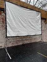 Large Fast Fold Projection Screen Event Cinema Wedding DJ Outdoor Movie Screen