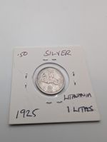 Lithuania Silver Coin 1 Vienas Litas 1925
