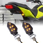 2x LED Turn Signal Light Indicators Amber For Honda Grom Clone MSX125 Rebel 250