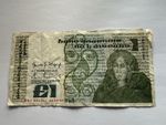 1986 Central Bank Of Ireland £1 Banknote