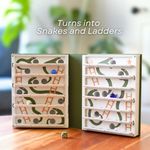 Playbook'd Snakes and Ladders, Snakes and Ladders Board Game Book,Board Game NEW