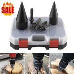 6-Piece Wood Splitter Splitting Drill Set for Electric Drill Robust UK Stock NEW