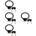 Durable Multi-Purpose Bike Lock Zinc Alloy PVC Anti-Theft Cycling Lock