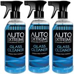 3x Auto Extreme Car Glass Cleaner 720ml - Streak free - Removes Dirt & Grime