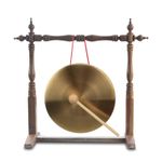 Mini Copper Gong Traditional Brass Instrument Handheld Percussion Instrument 4in