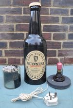 VERY RARE Vintage GUINNESS Revolving Advertising Bottle 100% WORKING See Video !