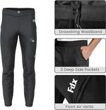 Mens Cycling Trousers Men's Thermal Fleece Winter Sportswear Trousers Pants uk
