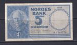 NORWAY - 1955 5 Krone Circulated Banknote