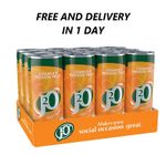 J2O Orange and Passionfruit 12 x 250ml Cans, Fruit Blend Juice Low Sugar  J20