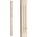Staircase Newel Post Square Fluted Stair Newel Post Pine Oak Full Half