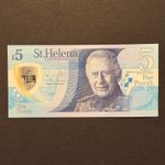 2026 Uncirculated Saint Helena Polymer Five Pound Note £5