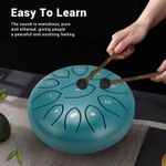 ˘ Rain Drum 6in 11 Tones Stylish Appearance Carbon Steel Hand Pan Drum