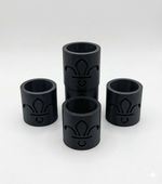5 x BLACK UK Scout Woggle - Plastic 3D Printed - Next Day Dispatch - Made in UK