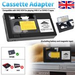 VHS to VHSC Tape Converter Player VHS-C Tapes Cassette VCR Motorized Adapter UK~
